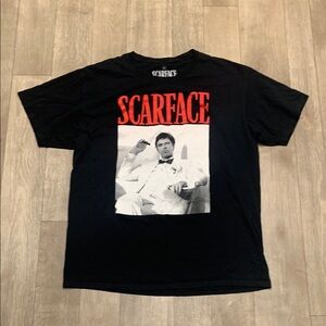 Mens Scarface‎ All Pacino Movie Graphic Crewneck Short Sleeve T-Shirt
